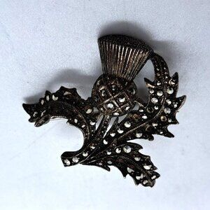 Scottish thistle brooch, 1"